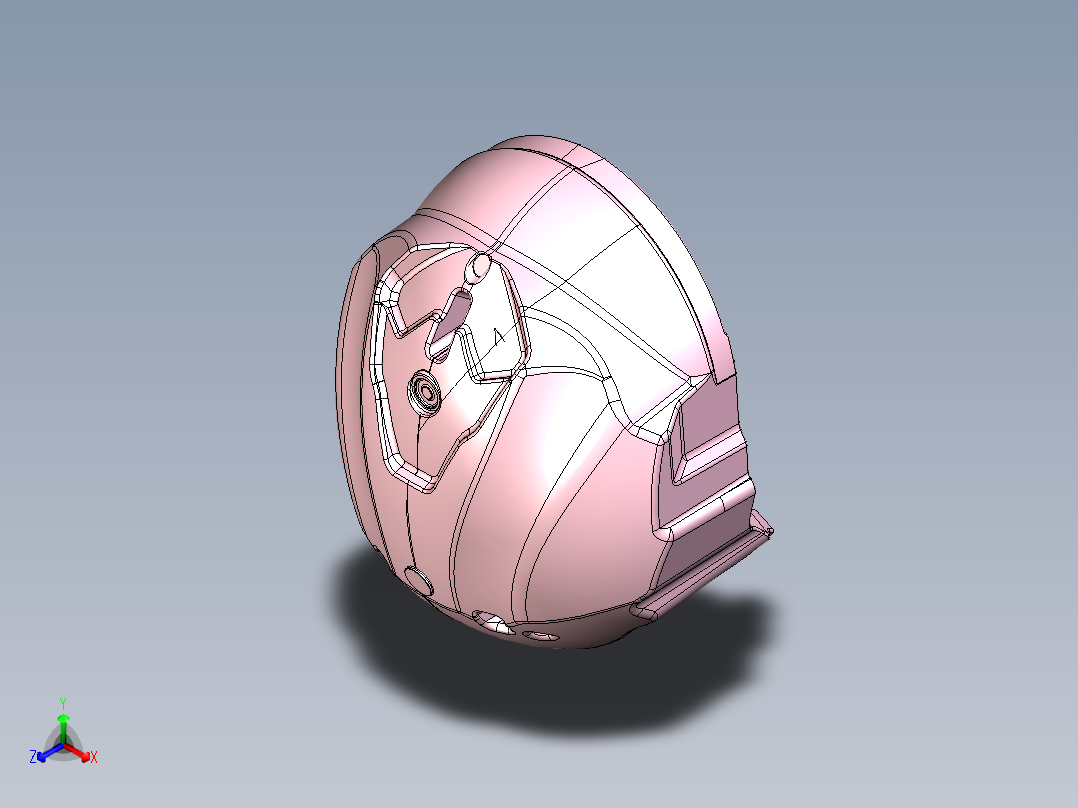 逆向建模头 盔 KS033