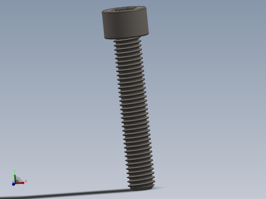 Screw_DIN_912_M8x45F_A2.SLDPRT公制内六角螺钉
