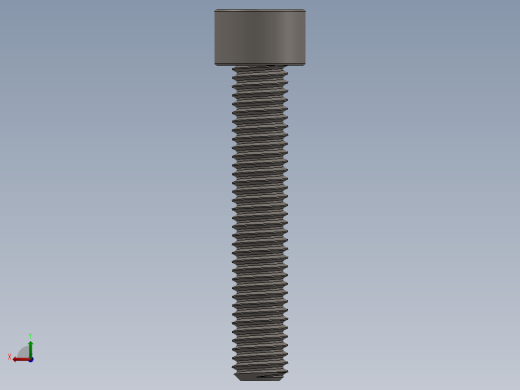 Screw_DIN_912_M8x45F_A2.SLDPRT公制内六角螺钉后视缩略图
