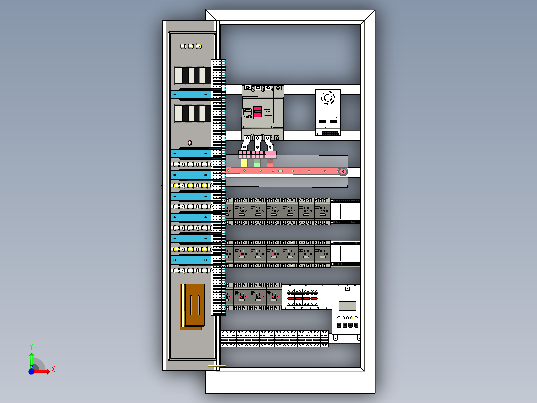 控制柜手动自动前视图