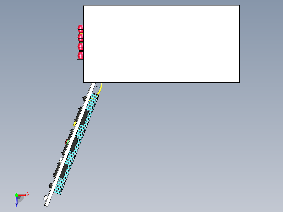 控制柜手动自动俯视图