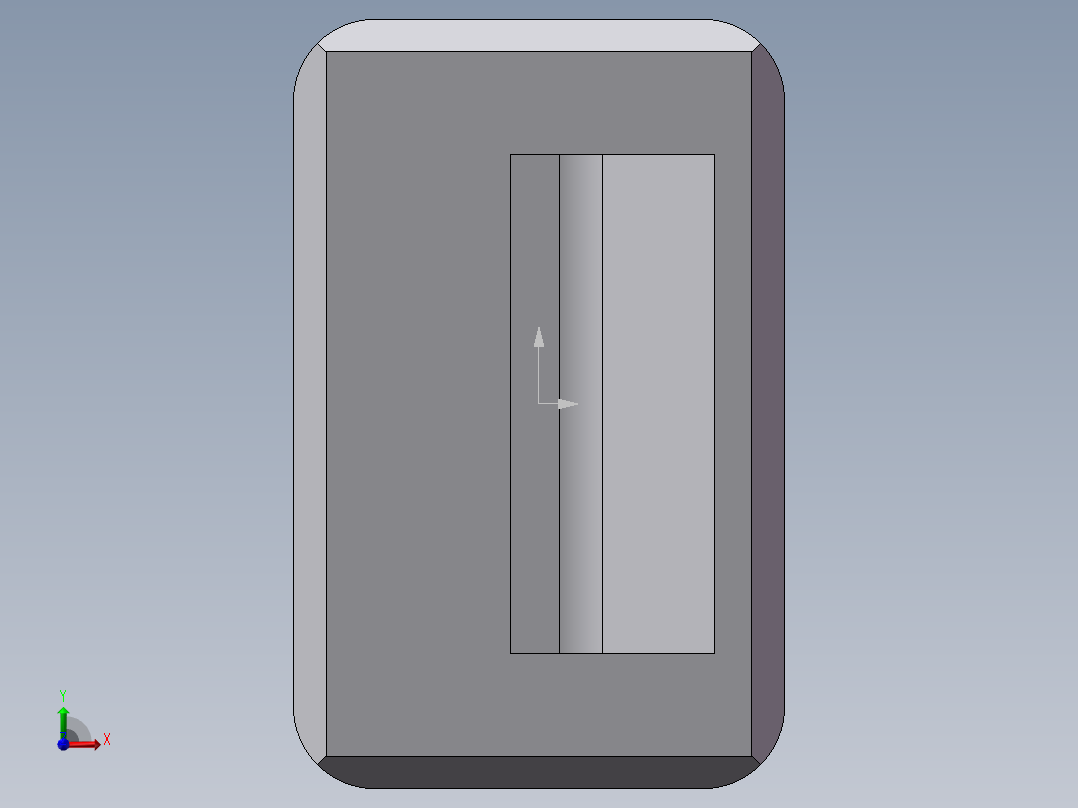 嵌入式拉手 米思米 UWUAN94-N前视图