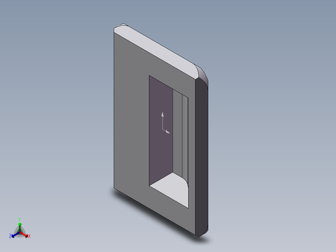 嵌入式拉手 米思米 UWUAN94-N正等轴测图