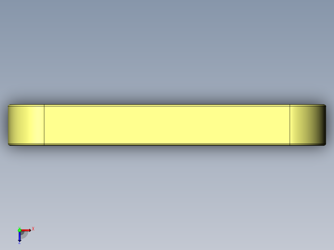 普通平键A型32×18×140俯视图