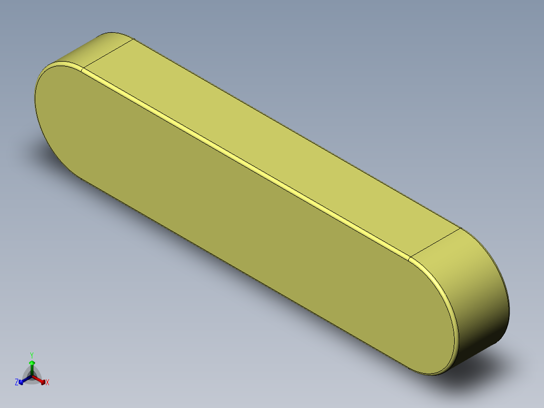 普通平键A型32×18×140正等轴测图