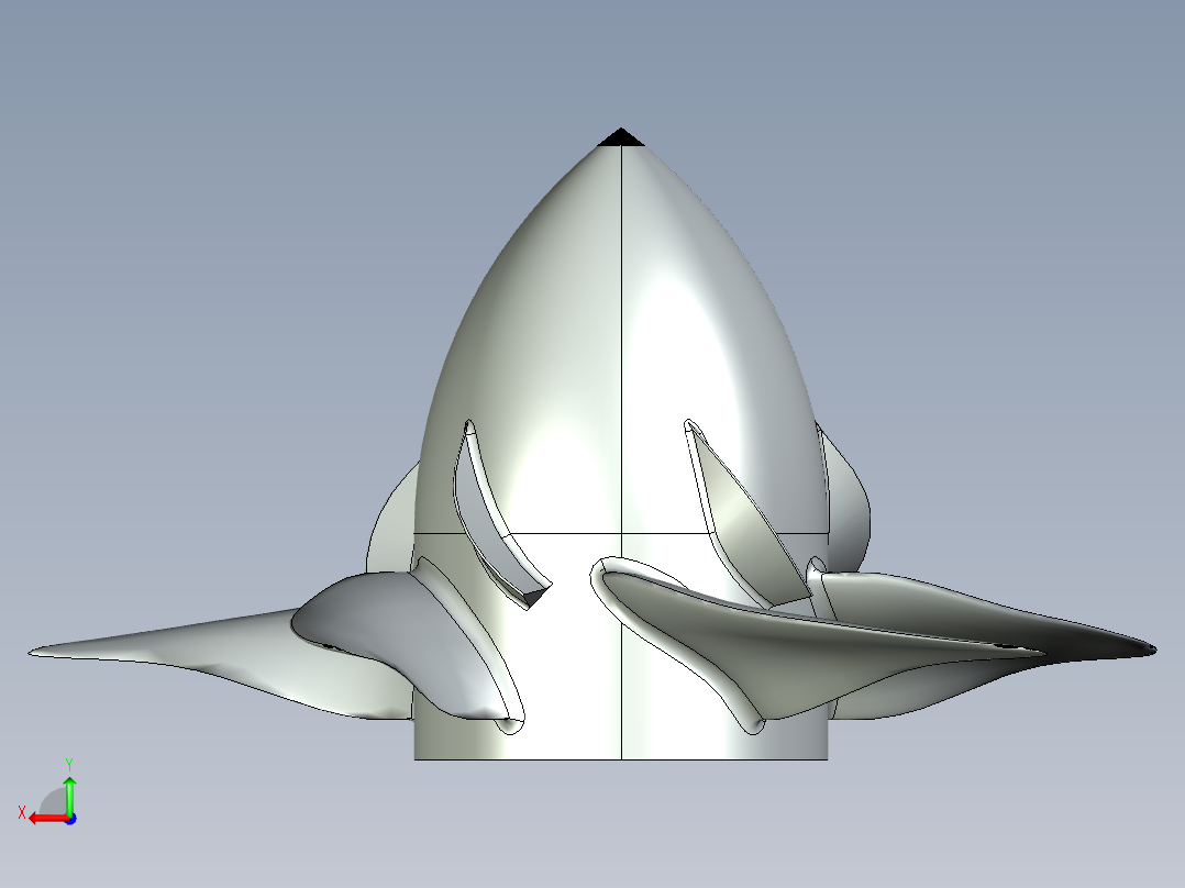 螺旋桨(81)后视图