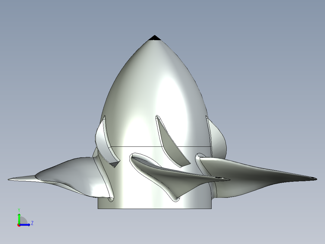 螺旋桨(81)左视图