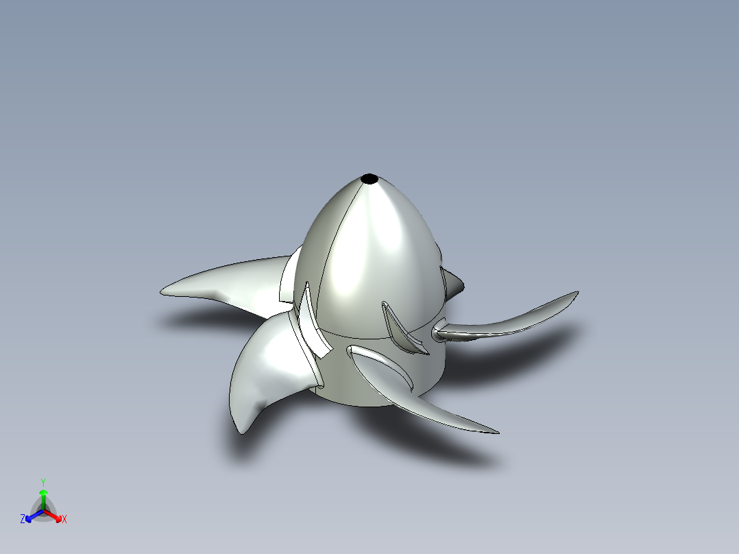 螺旋桨(81)正等轴测图