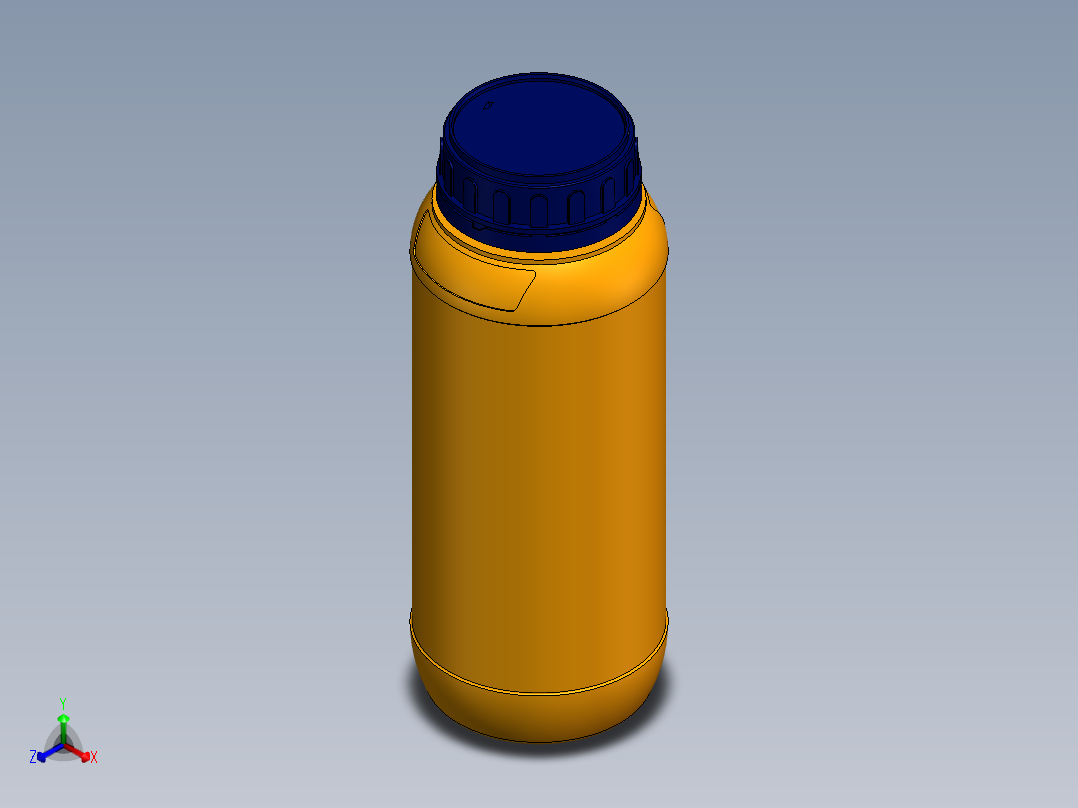 瓶子、罐子、桶(31)正等轴测图