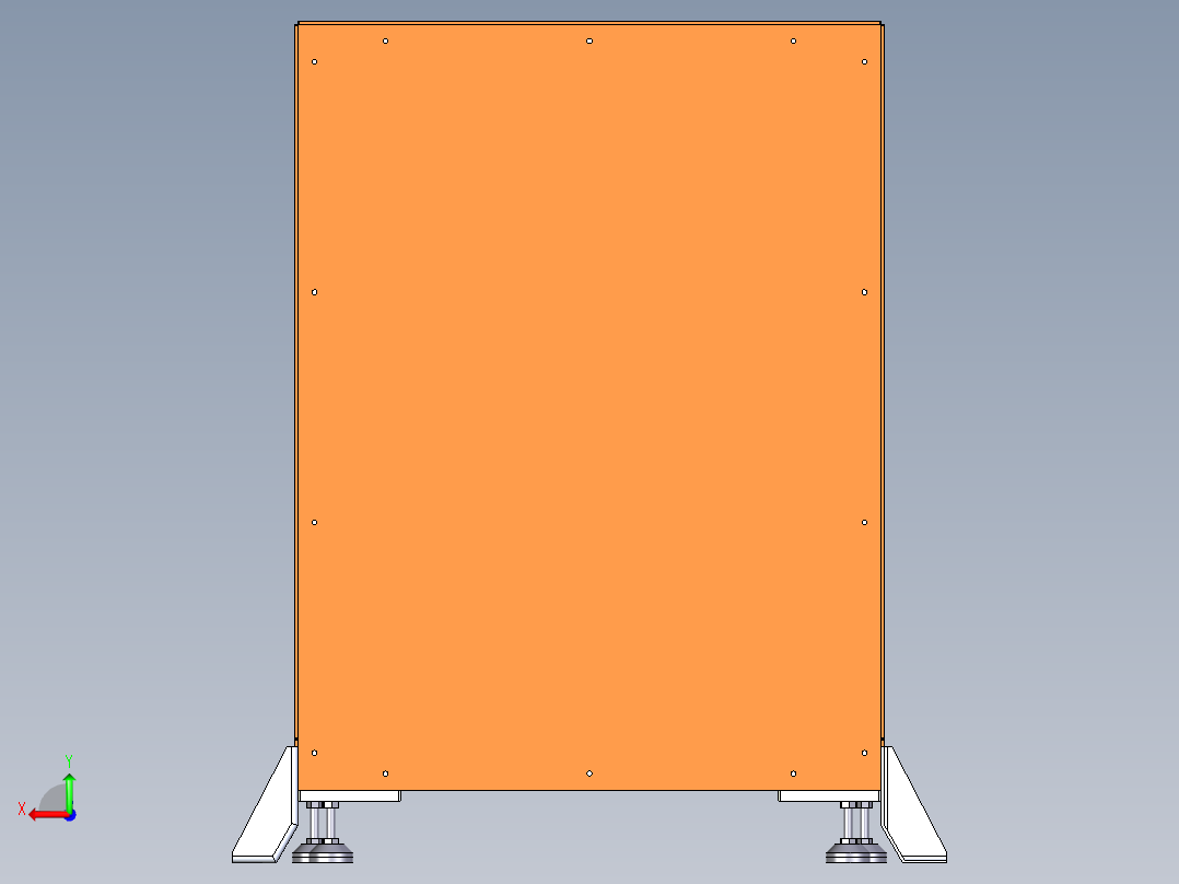 同步带提升机后视图