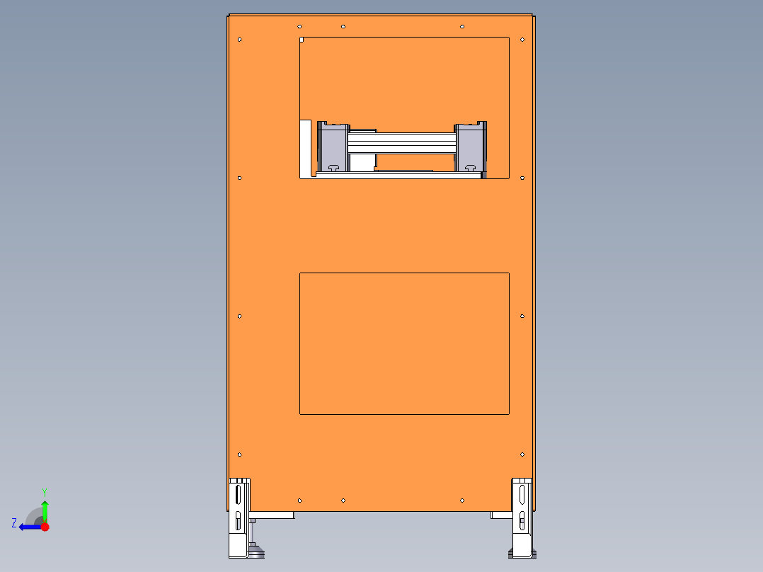 同步带提升机右视图