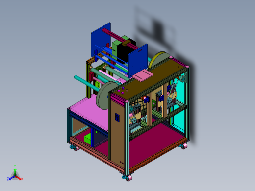 标签生产用可调节复卷机