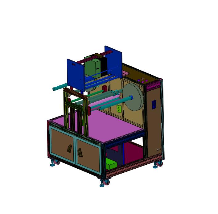 标签生产用可调节复卷机