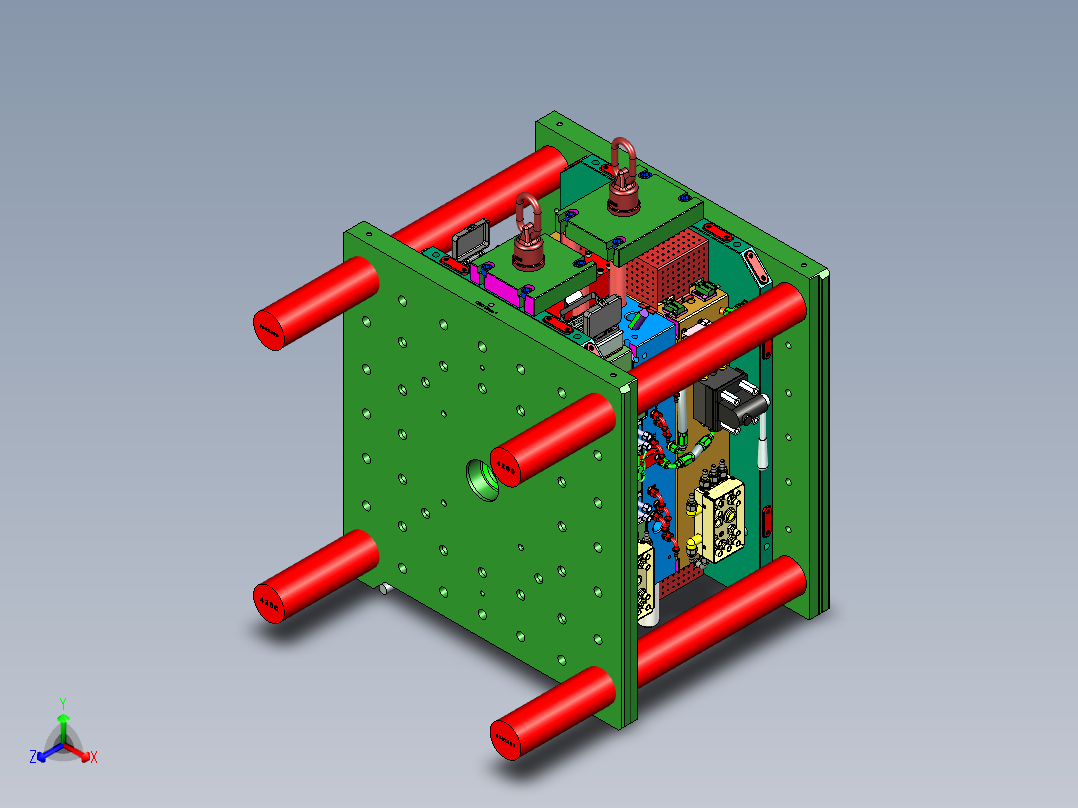 蔚来汽车机舱装饰板1+1塑胶模具