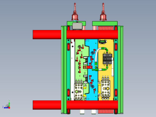 蔚来汽车机舱装饰板1+1塑胶模具右视缩略图