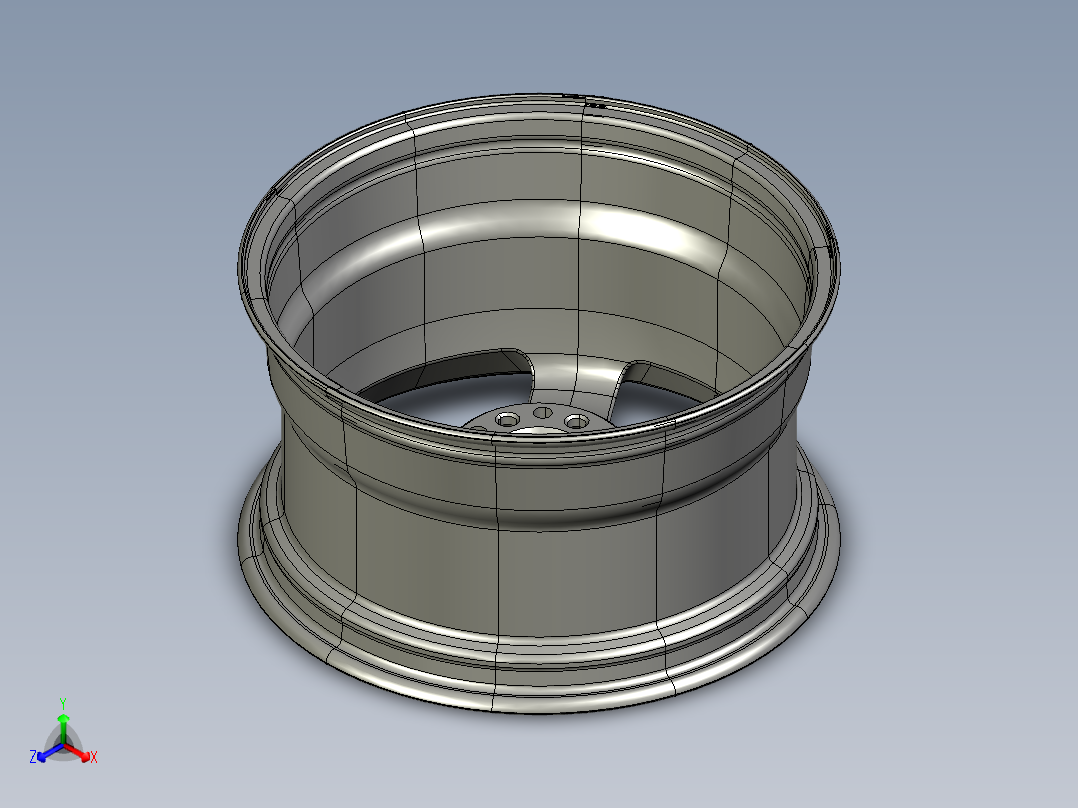 轮毂、轮胎(37)正等轴测图