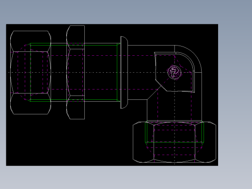 PARKER管接头EO Bulkhead elbow WSV18LCF(16)_back