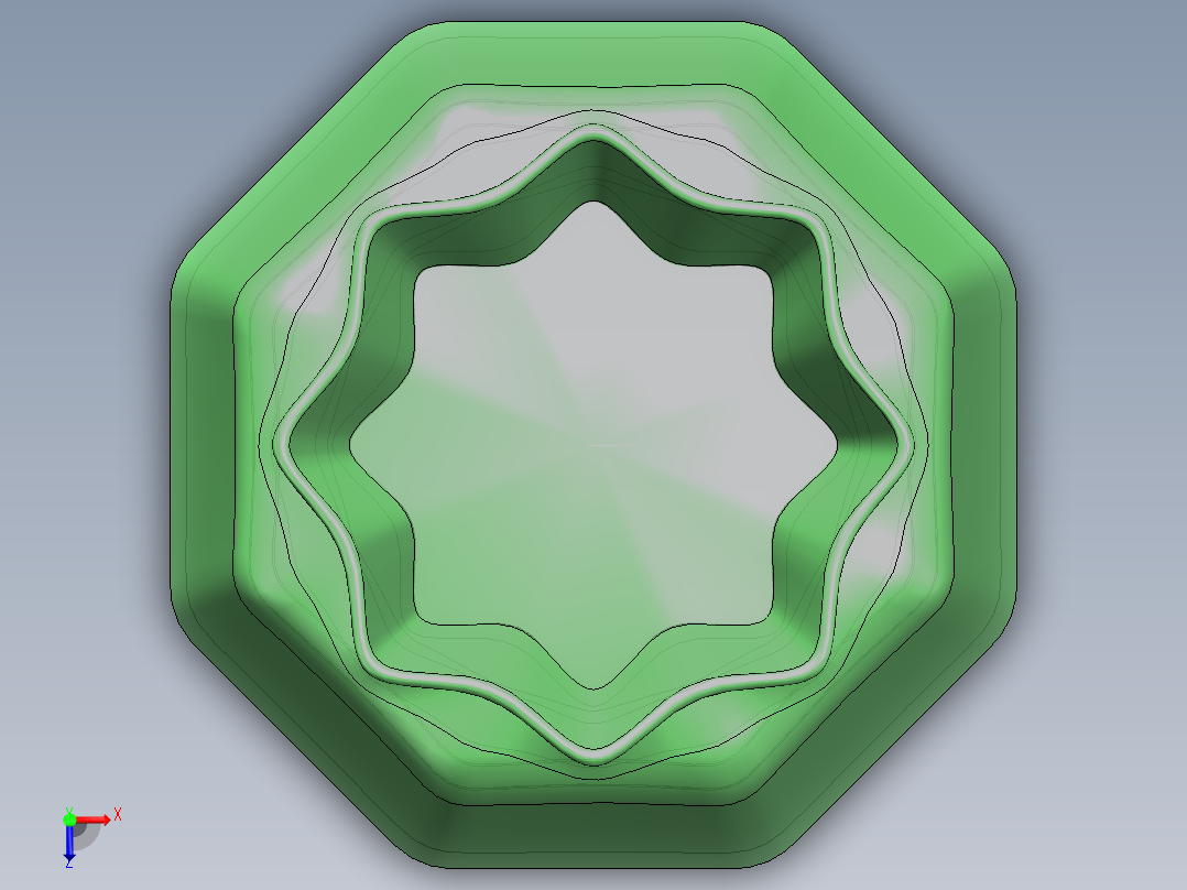 多边形瓶子俯视图