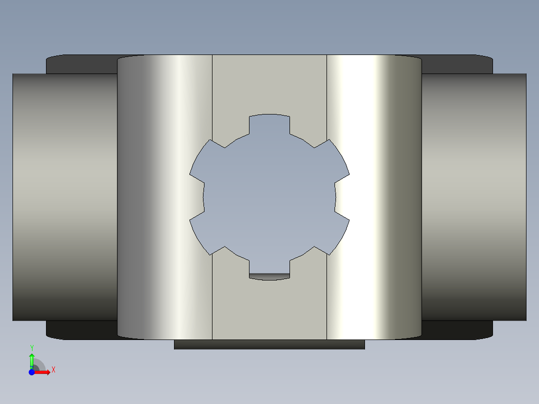 SPG-SD1万向节6键头拖拉机前视图
