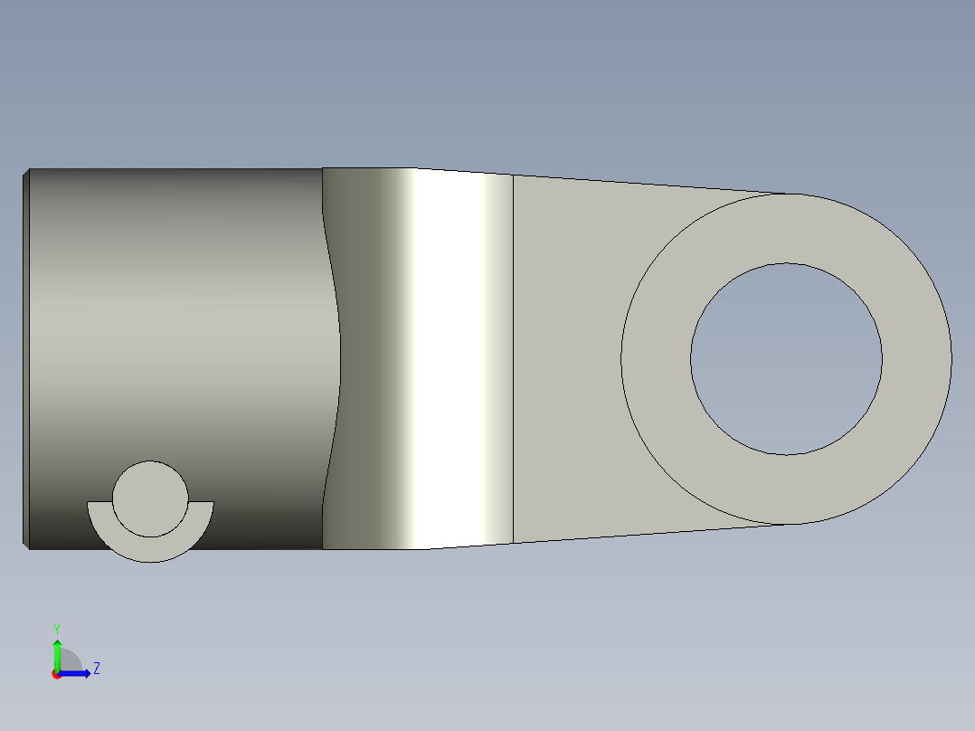 SPG-SD1万向节6键头拖拉机左视图