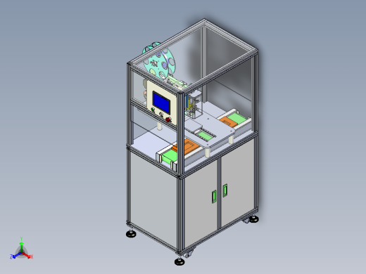 手机电池盖贴标机（也可适用于PCB板条码贴装）