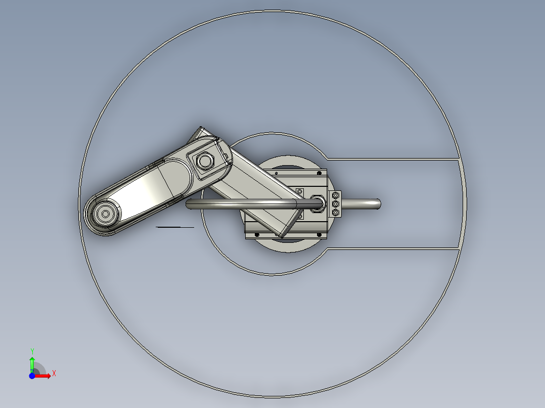 四轴贴附搬运机器人前视图