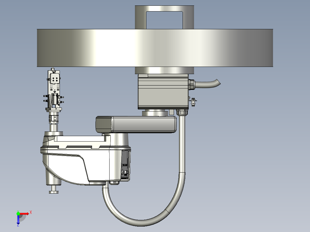 四轴贴附搬运机器人俯视图