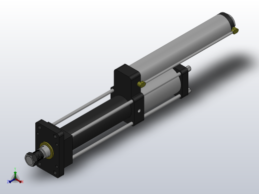 MPT-3T系列标准型[MPT-63-200-10-3T-M2-S1-0°]气压增压缸正等轴测缩略图