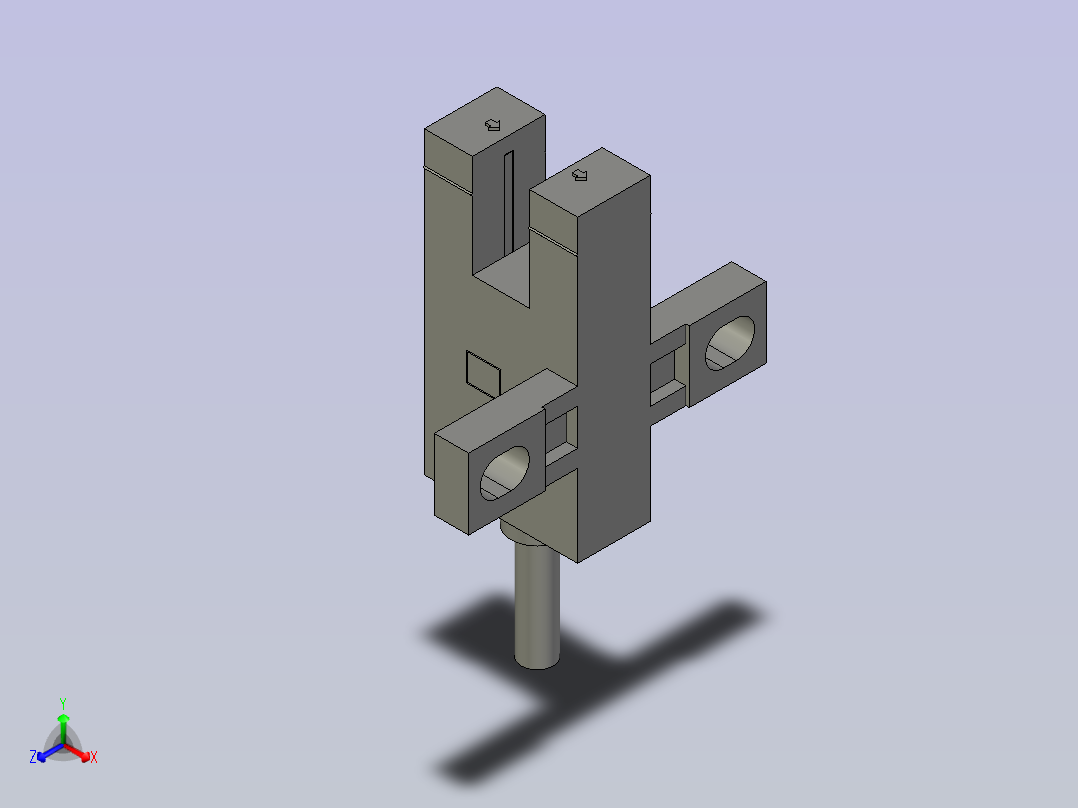 槽型光电EE_SX672P_WR-1主视图