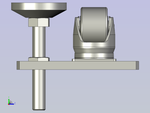 LSZ118004-02-01-22A左脚轮脚杯组件左视缩略图