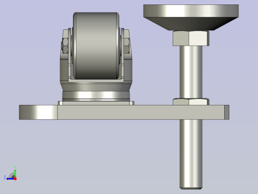 LSZ118004-02-01-22A左脚轮脚杯组件右视缩略图