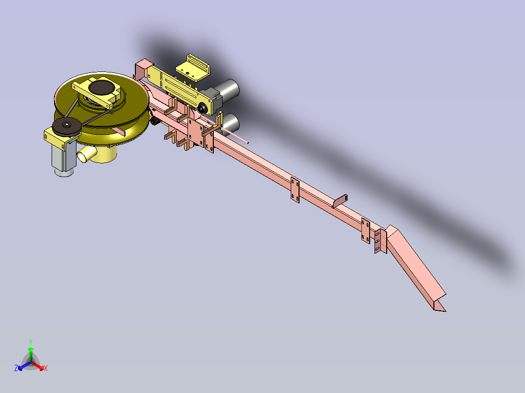 纸杯输送线设计主视图
