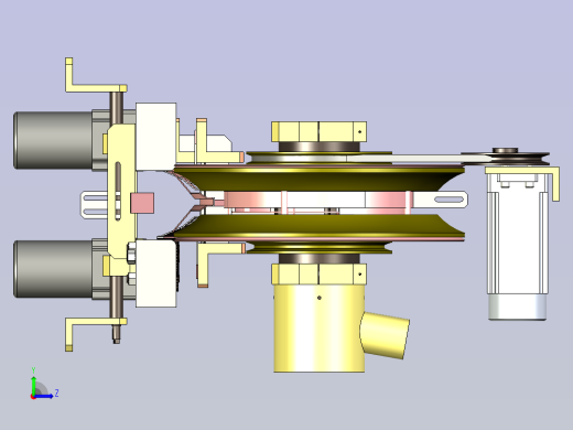 纸杯输送线设计左视缩略图
