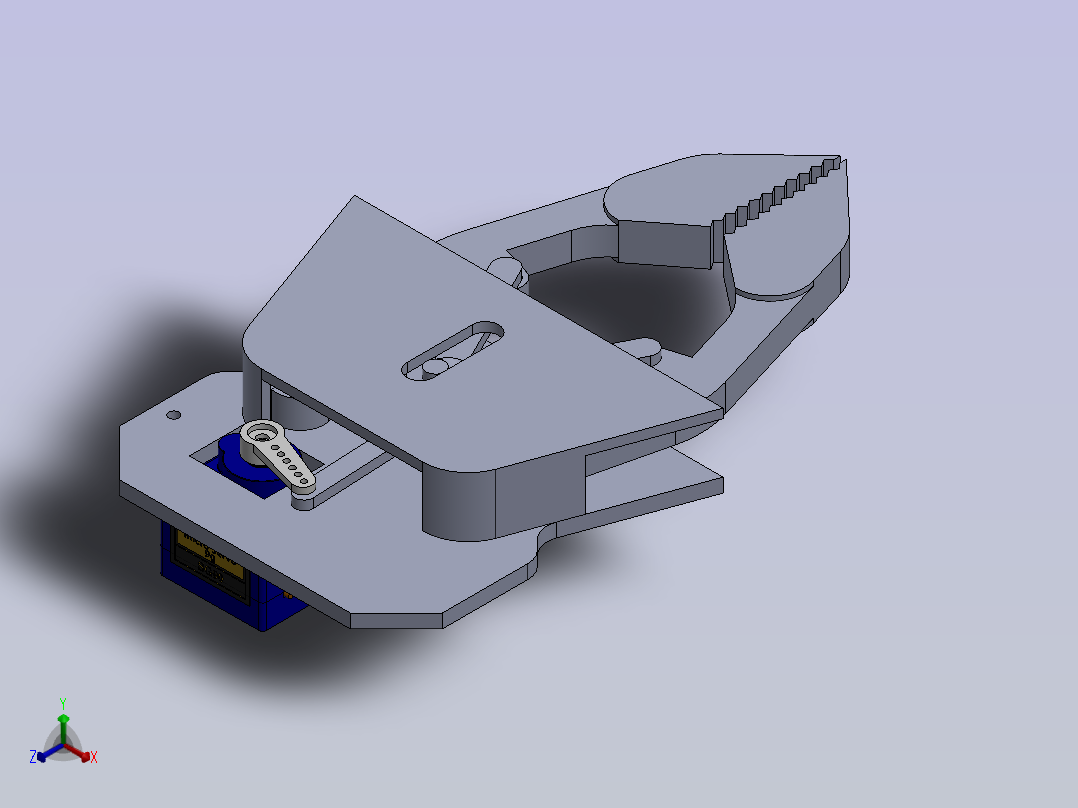机器人夹持机构正等轴测图
