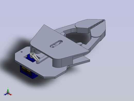 机器人夹持机构正等轴测缩略图
