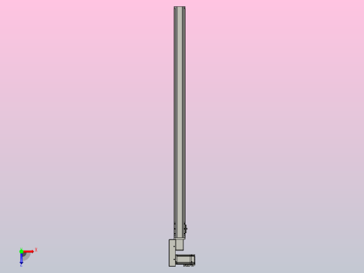 皮带直线轴半封闭可选导轨TPA-HNB-65S-90-L1250-ML-Y-P10-N3俯视缩略图