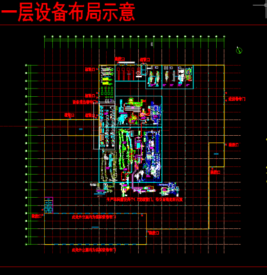 生产车间平面设备布局初稿缩略图