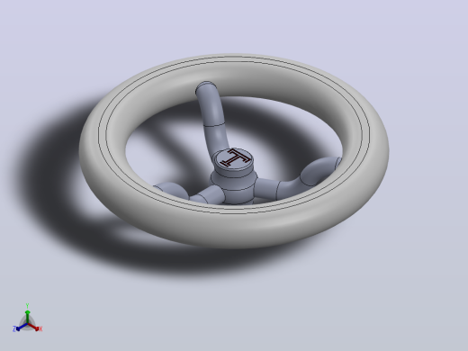 solidworks中的转向模型正等轴测缩略图