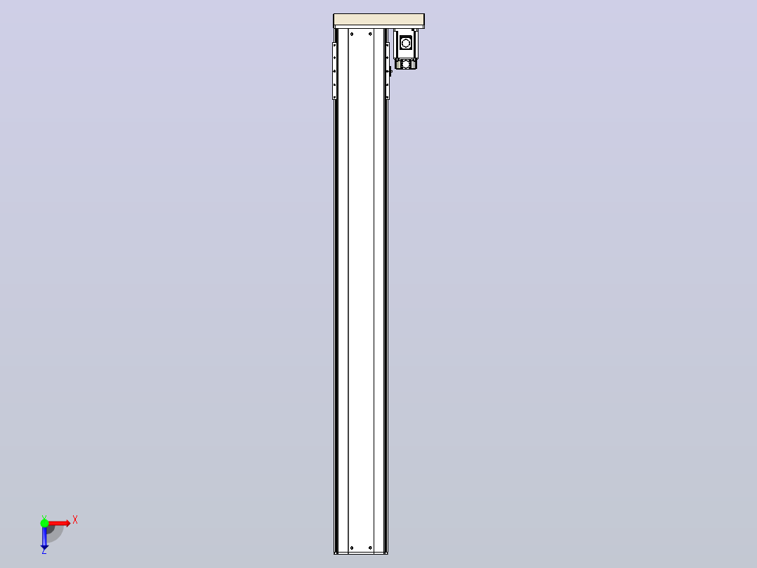 日规模组半封闭丝杆TPA-HNR-220D-3210C-L1750-ML-C-P1K-N3俯视图
