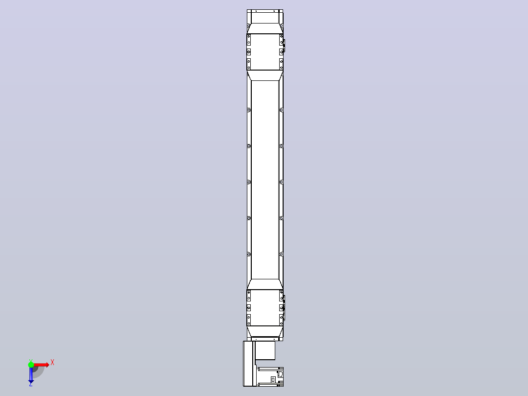 皮带直线轴双滑块型TPA-GCBS-150-P80-L400-QL-M75-N3俯视图