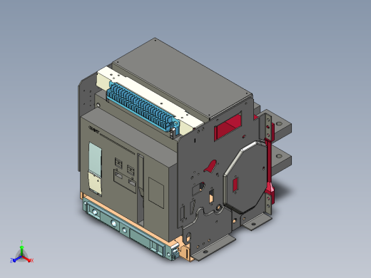 NA1-3200X-3200 3P抽屉万能式断路器三维模型202202