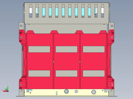 NA1-3200X-3200 3P抽屉万能式断路器三维模型202202后视缩略图