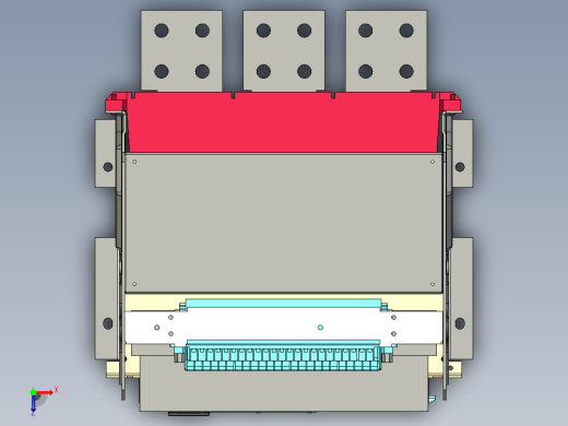 NA1-3200X-3200 3P抽屉万能式断路器三维模型202202俯视缩略图