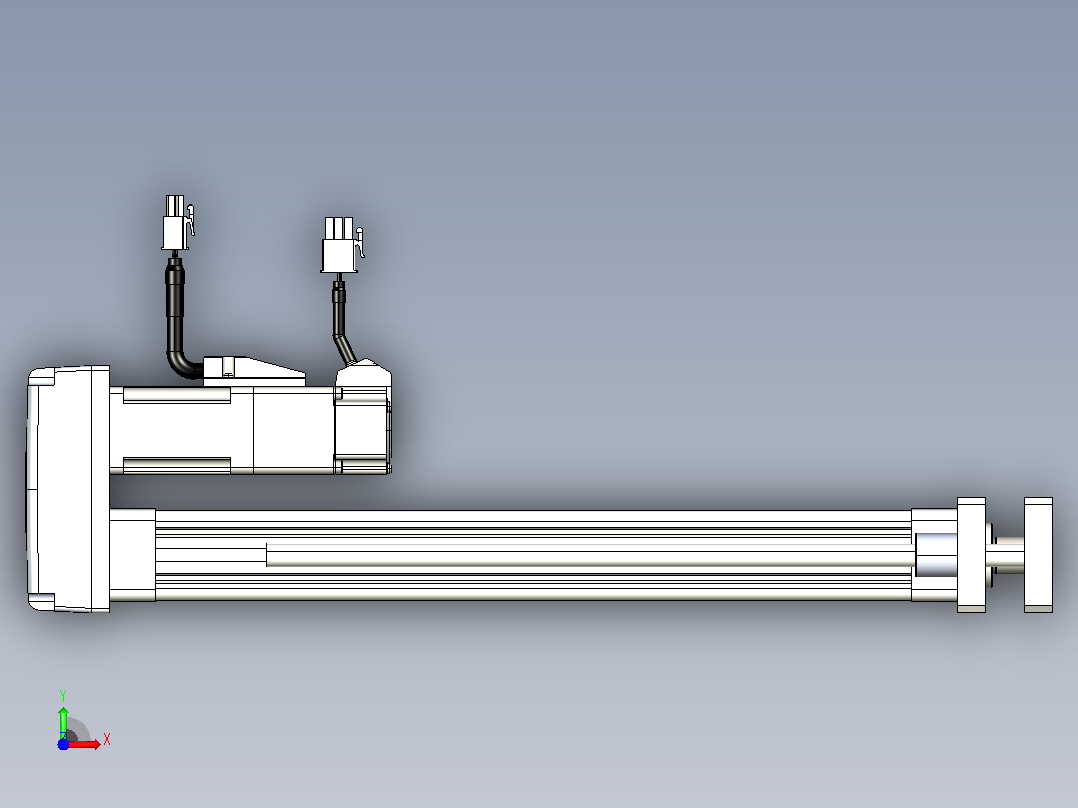 轻载电动缸TPA-ESR25-1002C-L250-MR-QDX-W-P10-C3前视图