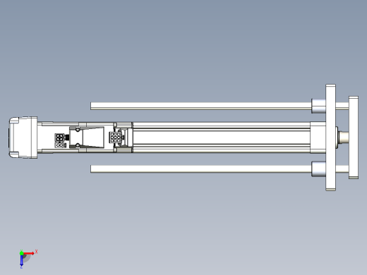 轻载电动缸TPA-ESR25-1002C-L250-MR-QDX-W-P10-C3俯视缩略图