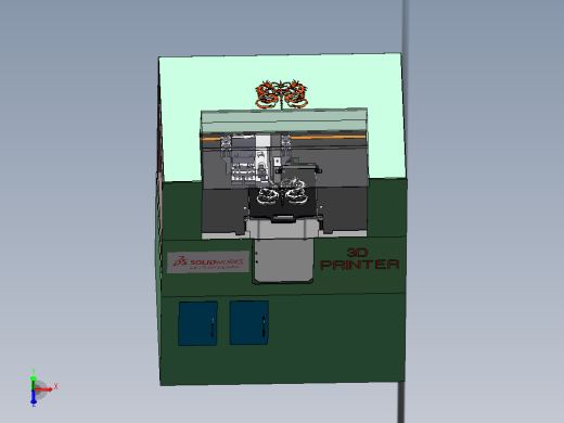 一款3D打印机模型主视缩略图