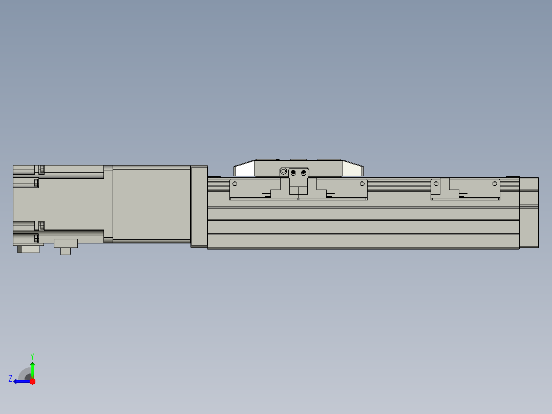 滚珠丝杠直线轴内置导轨TPA-GCR-65-1610C-L100-M-M40-N3右视图