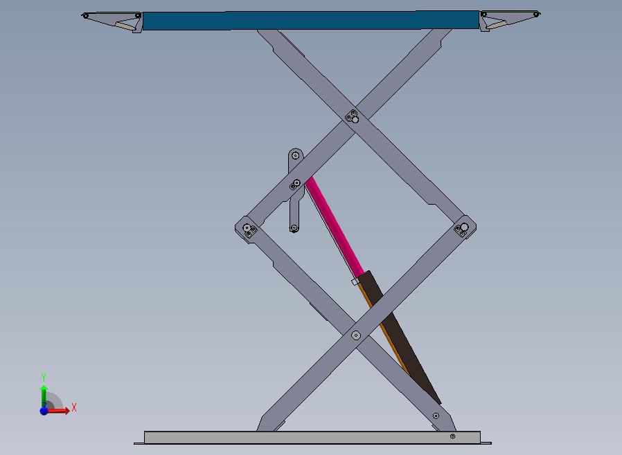 A16-剪刀液压举升机前视图