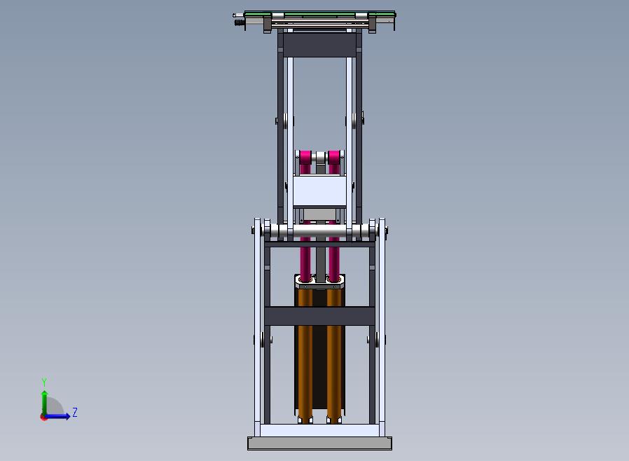 A16-剪刀液压举升机左视图