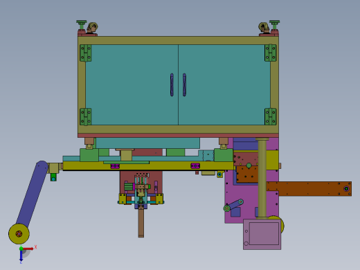 BBR12包装机卷包机热熔编带机sw12可编辑+cad俯视缩略图